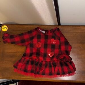 Pippa & Julie Red and Black Plaid Top